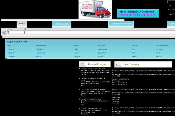 allindiatransportdirectory.com site used Tbc-abdow