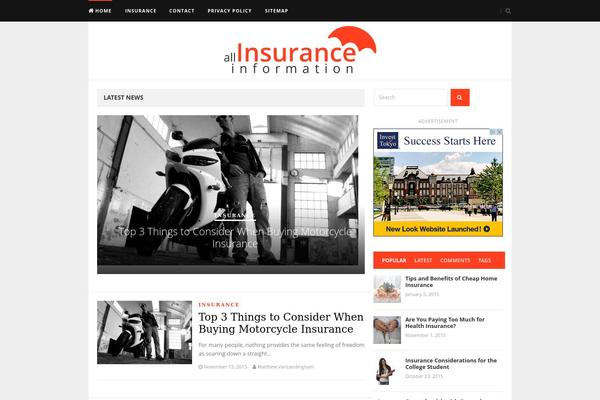 allinsuranceinformation.com site used Smartzine