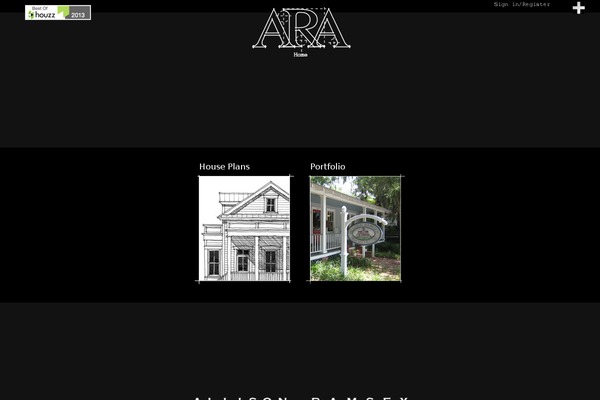 Ara theme site design template sample