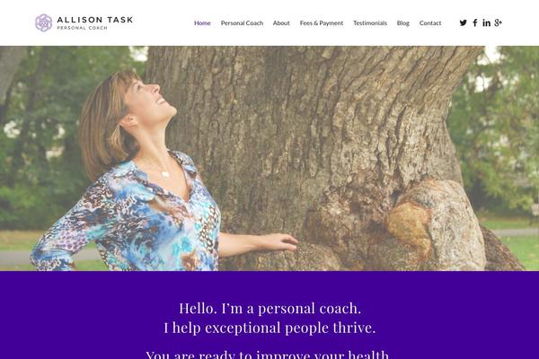 Enfold theme site design template sample