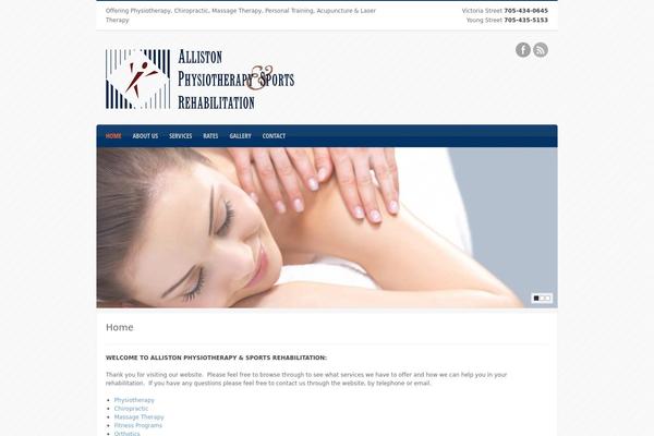 allistonphysiotherapy.com site used Alliston2012