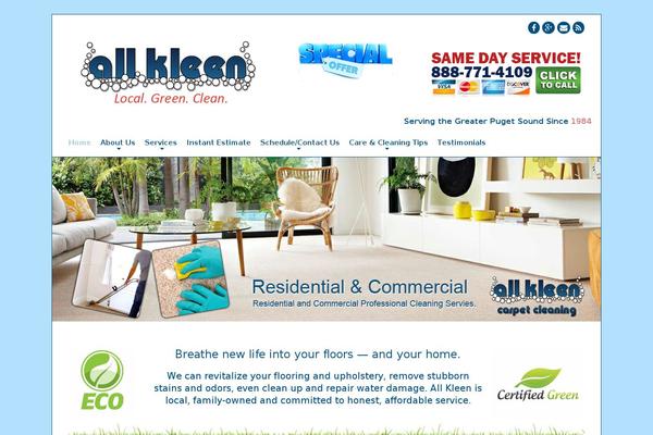 allkleencarpets.com site used Simple-business