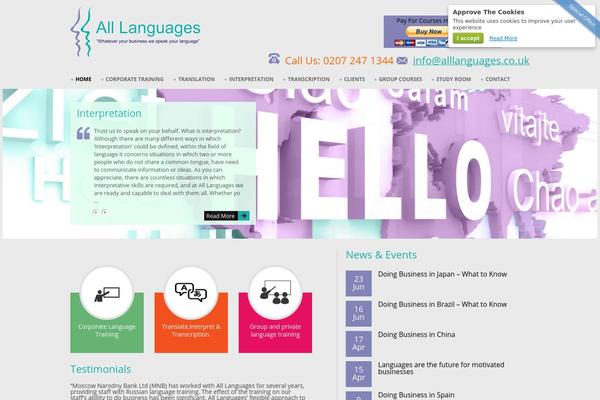 alllanguages.co.uk site used All-languages