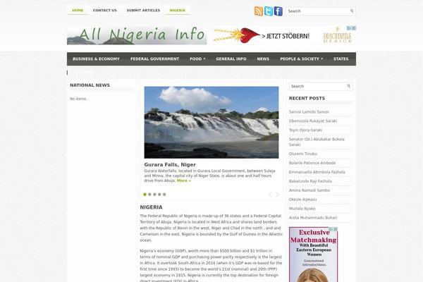 Admirable theme websites examples