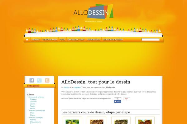 allodessin.com site used All Orange