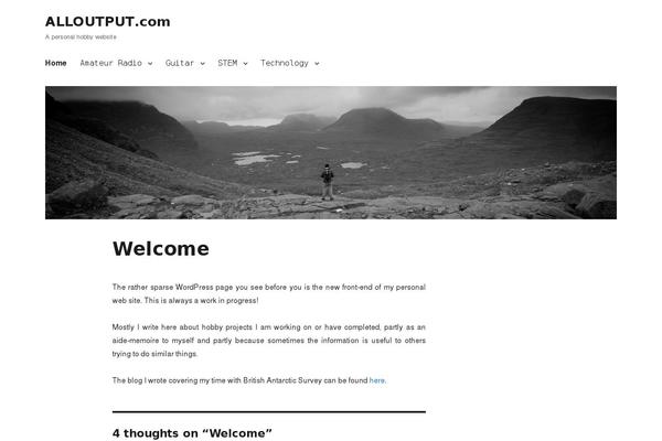 Twentysixteen-child theme site design template sample