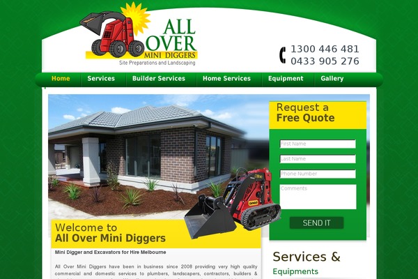 alloverminidiggers.com.au site used Diggers