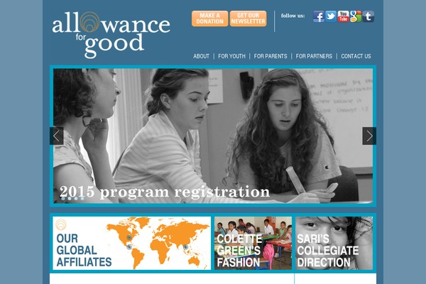 allowanceforgood.org site used Afg-theme