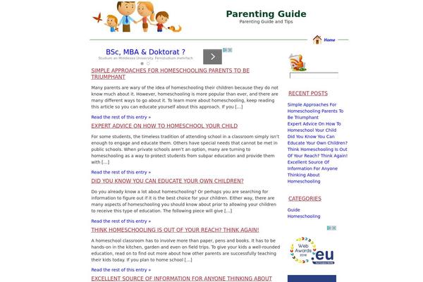 allparentingguide.com site used Julia5.5