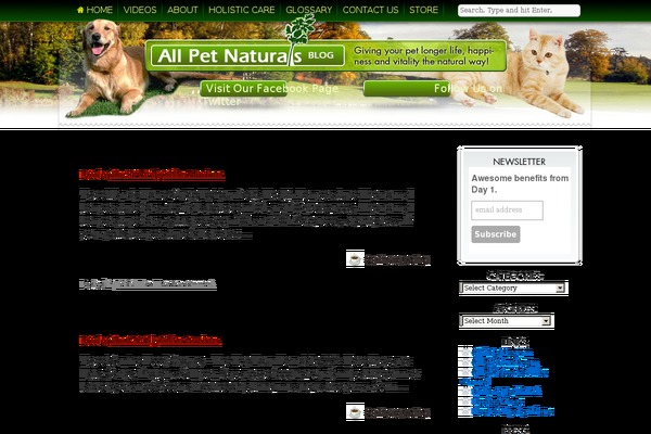 allpetnaturals.net site used Allpetblog