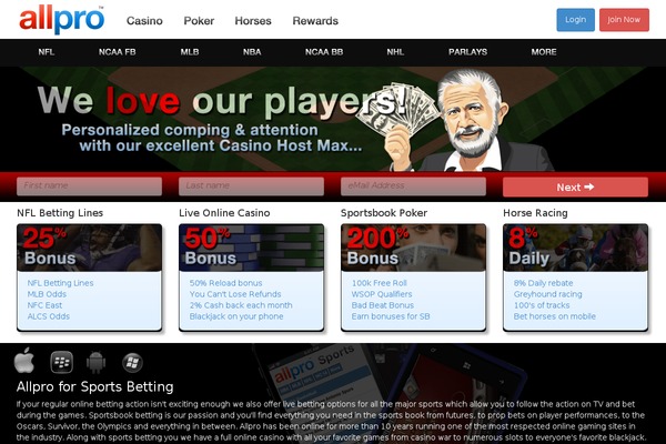 Max theme site design template sample