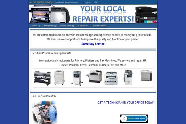 WordPress website example screenshot