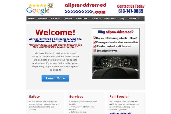 Responsive theme site design template sample