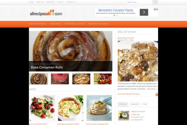 Foodpress theme site design template sample