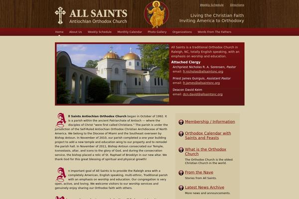 allsaintsnc.org site used Allsaints