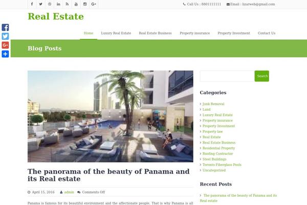 WordPress website example screenshot