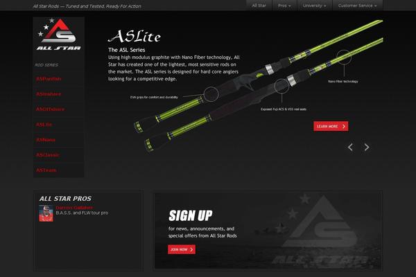 Allstar theme site design template sample