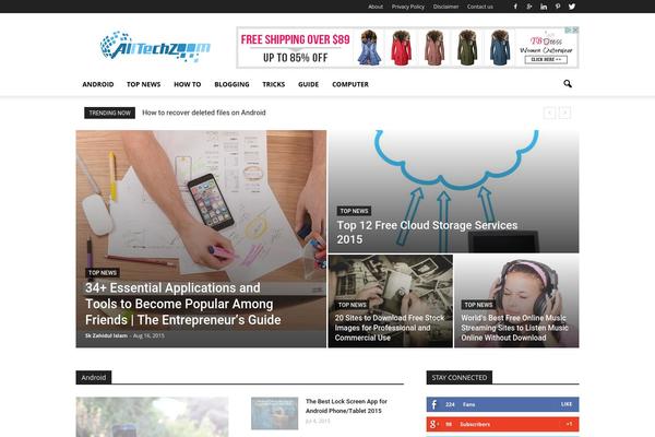 Newspaper theme site design template sample