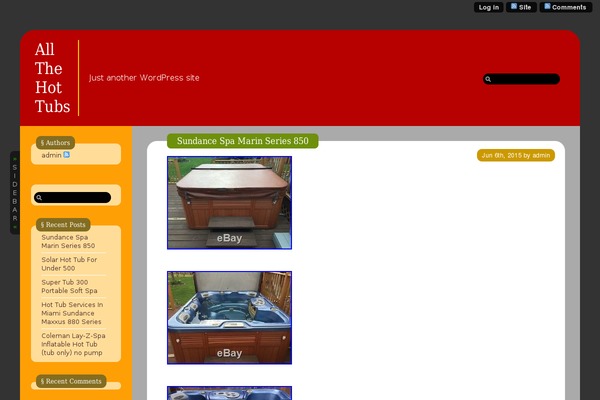 WordPress website example screenshot