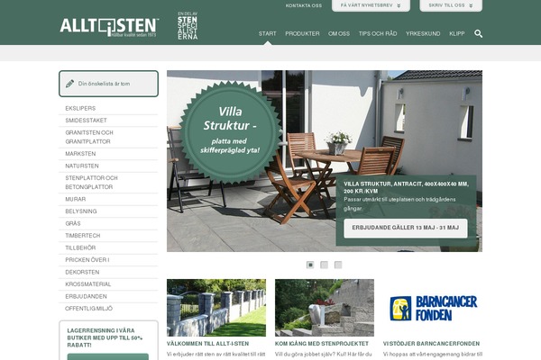 alltisten.se site used Allt-i-sten-ecommerce