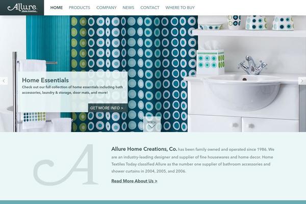 Allure theme site design template sample