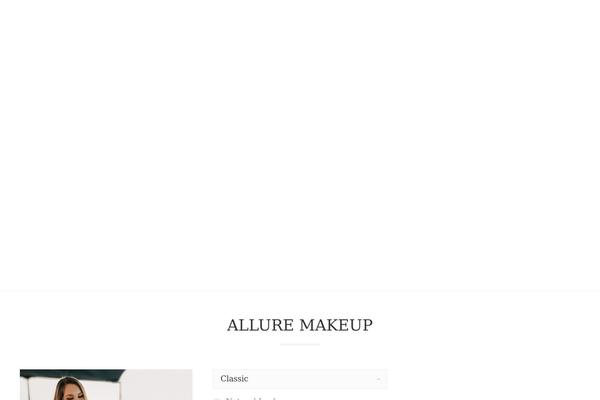 Allure theme site design template sample
