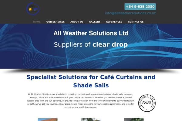 allweathersolutions.co.nz site used All-weather-solutions