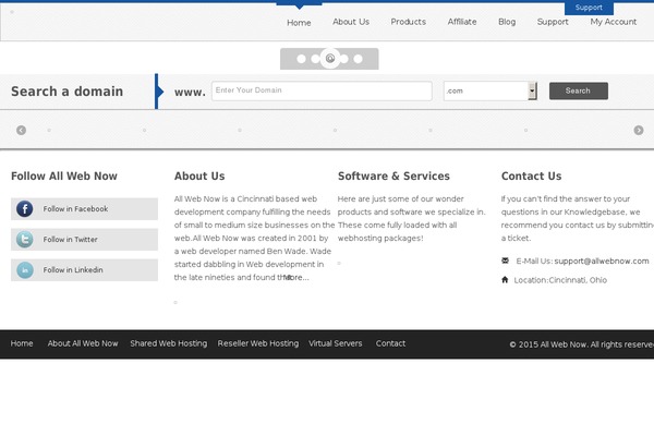 WordPress website example screenshot