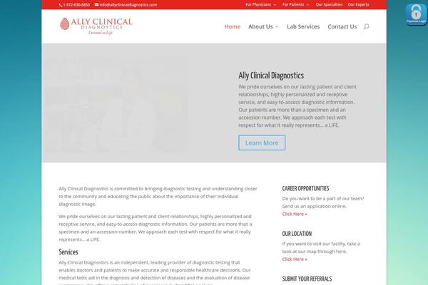 Divi theme site design template sample