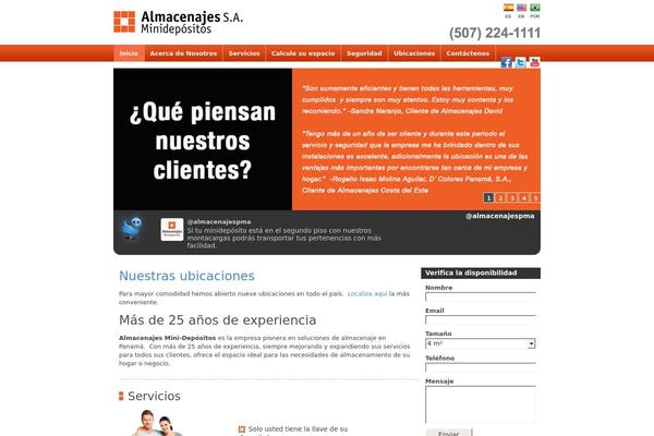almacenajes.net site used Almacenajes