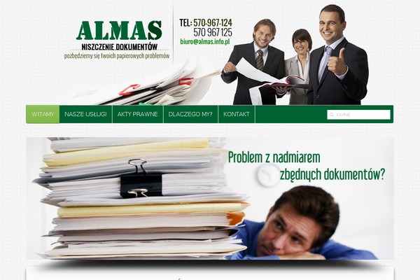 almas.info.pl site used Almas