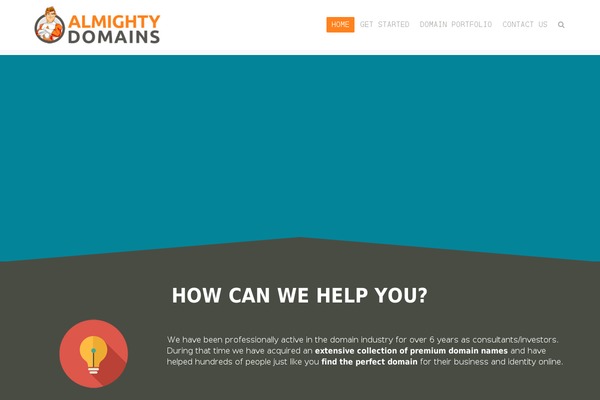 almightydomains.com site used Boldial WP