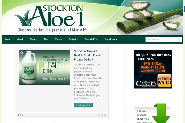 aloe1.com site used Aloestore