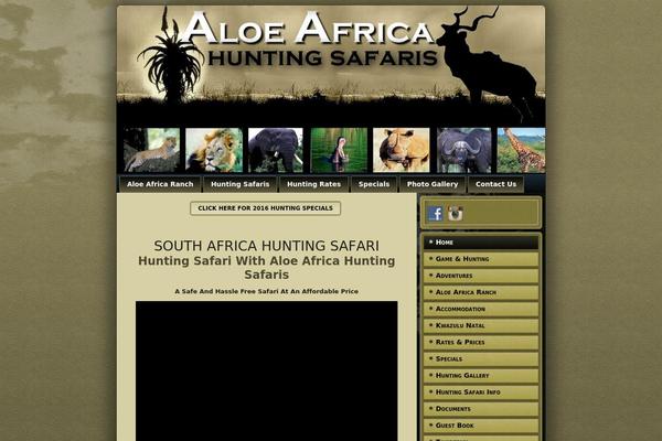 aloeafricahunting.com site used Aloeafricatheme1