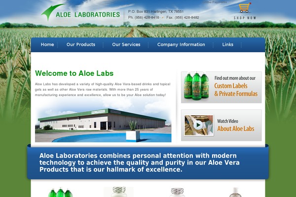 aloelabs.com site used Envirashop