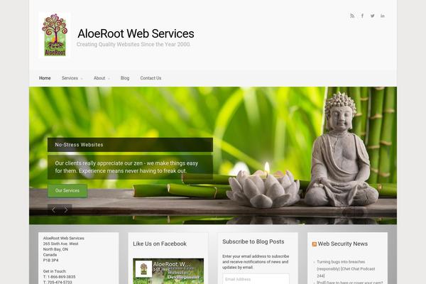 aloeroot.com site used Ruby-child
