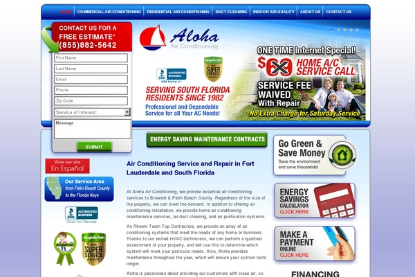 WordPress website example screenshot