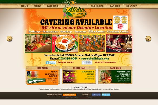 Aloha theme site design template sample
