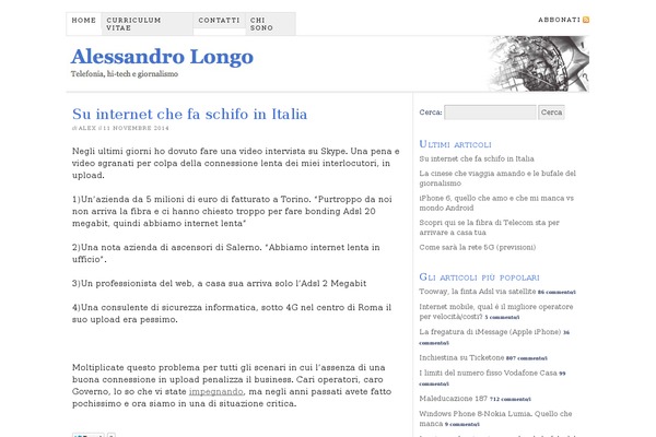 alongo.it site used Longo