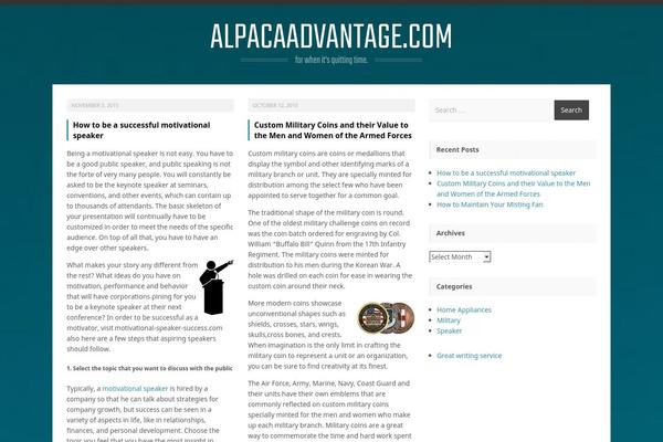 alpacaadvantage.com site used Perkins