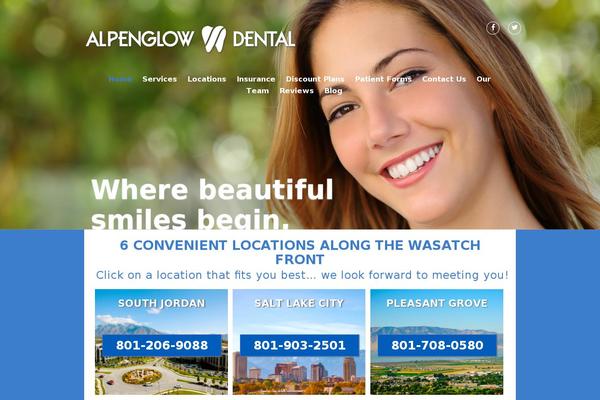 alpenglowdentists.com site used Realphotographytheme