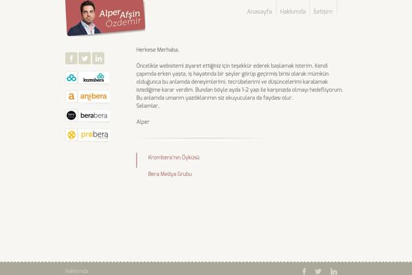 alperafsinozdemir.com site used Alperozdemir