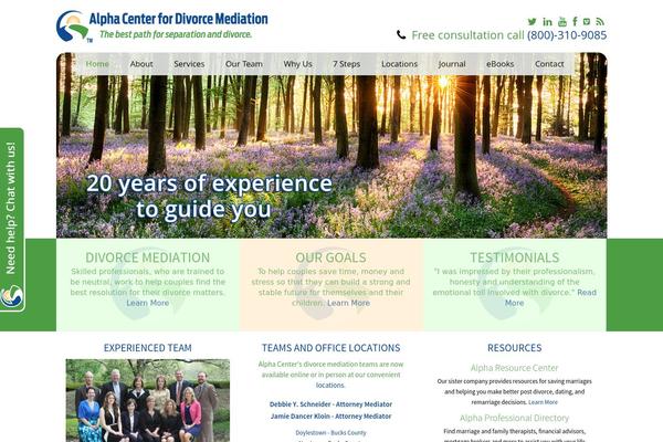 alpha-divorce.com site used Alphacenter