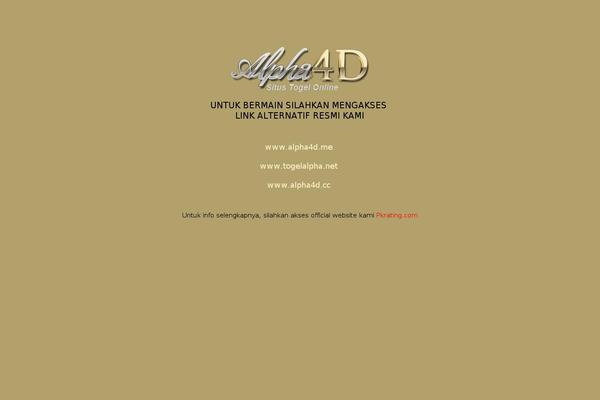alpha4d.com site used Alpha4dinduk