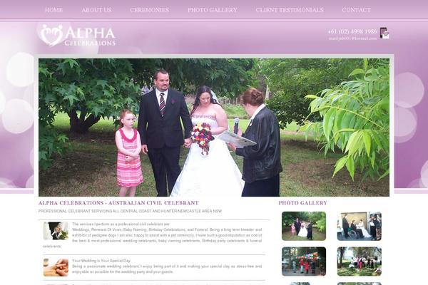 alphacelebrations.com site used Alphacelebrations