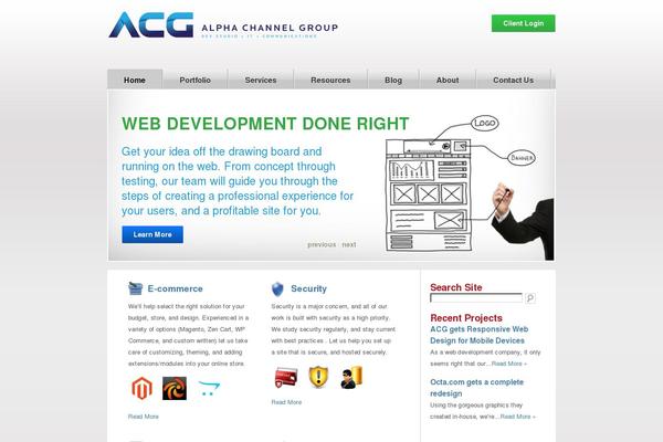 Acg theme site design template sample