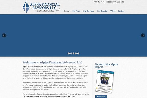 WordPress website example screenshot
