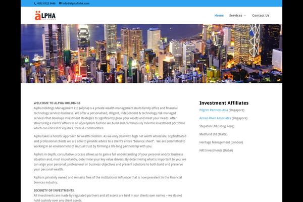 Divi theme site design template sample