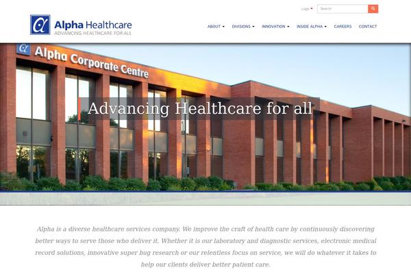 alpha_health theme websites examples