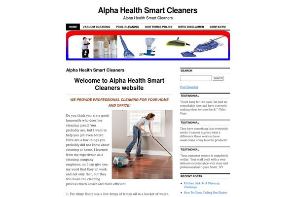 alphahealthsmartcleaners.com site used Tc-coraline